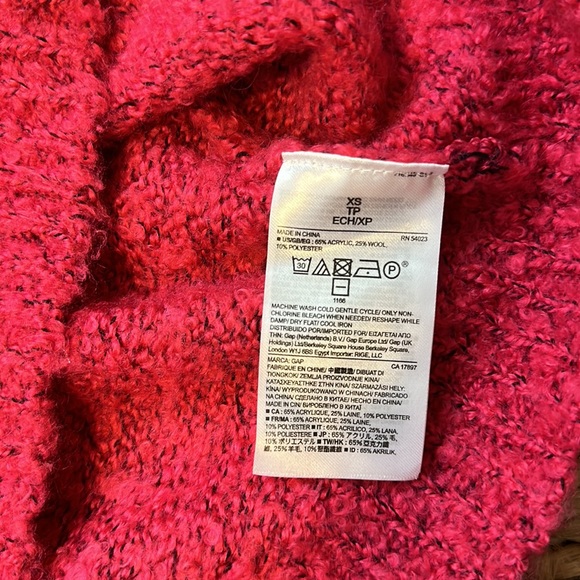 Pink Gap crewneck sweater wool blend - Picture 4 of 4